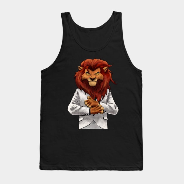 LION KING PIN Tank Top by CG Fan Art